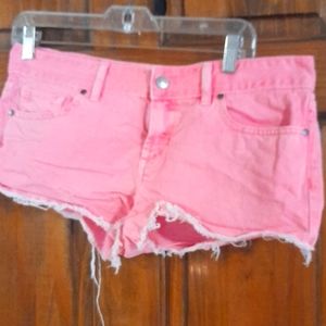 Neon Jean Shorts